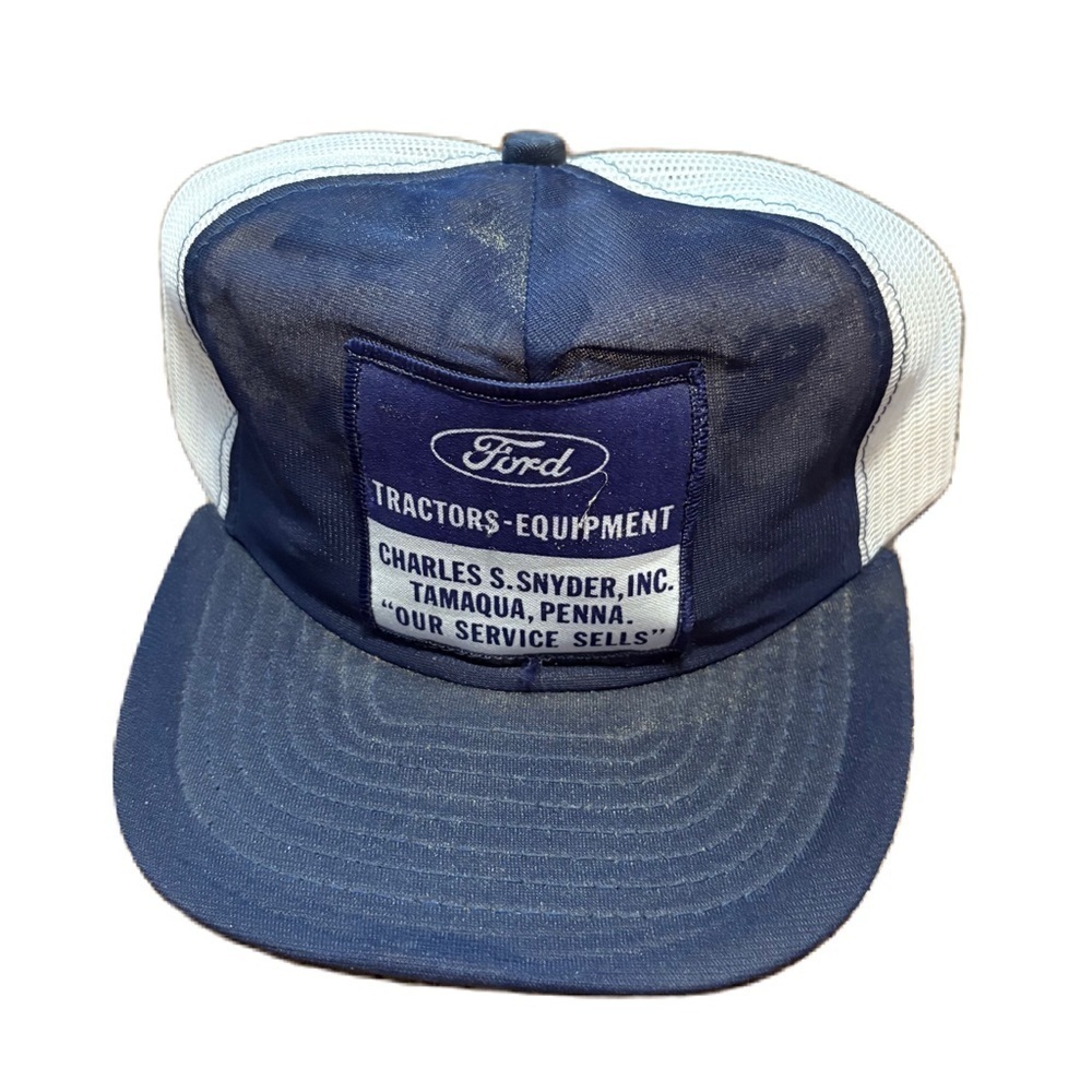 Vintage FORD Tractors Equipment Snapback Trucker Hat Patch Cap K-Brand USA Farm